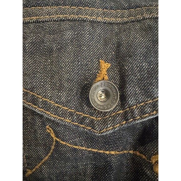 Vintage Men’s Rocawear Dark Wash Denim Jean Jacket Size 44/L Y2K Retro HipHop - Picture 3 of 5